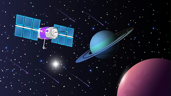 千庫(kù)網(wǎng)_矢量扁平科技宇宙衛(wèi)星宇宙星空星球科技_插畫(huà)編號(hào)81862